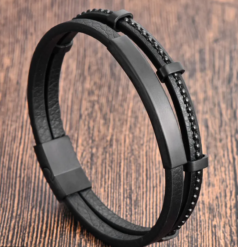 Hip Hop Leather Bracelets